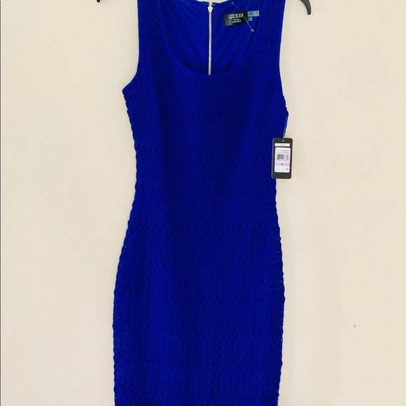 Guess Dresses New Guess Maria Dress Color Royal Blue Poshmark